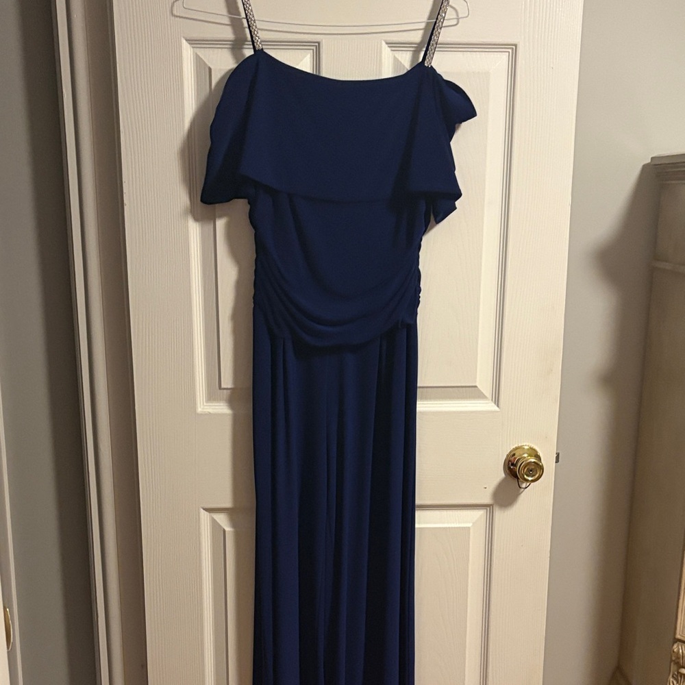 R&M Richards Navy Blue Maxi Dress